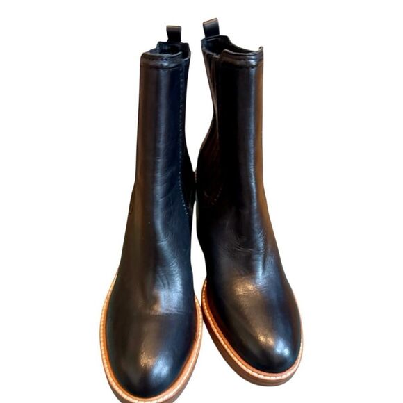 Marc FisherโBlack Leather Chelsea Boots โ NWT Size 10 - Picture 3 of 7